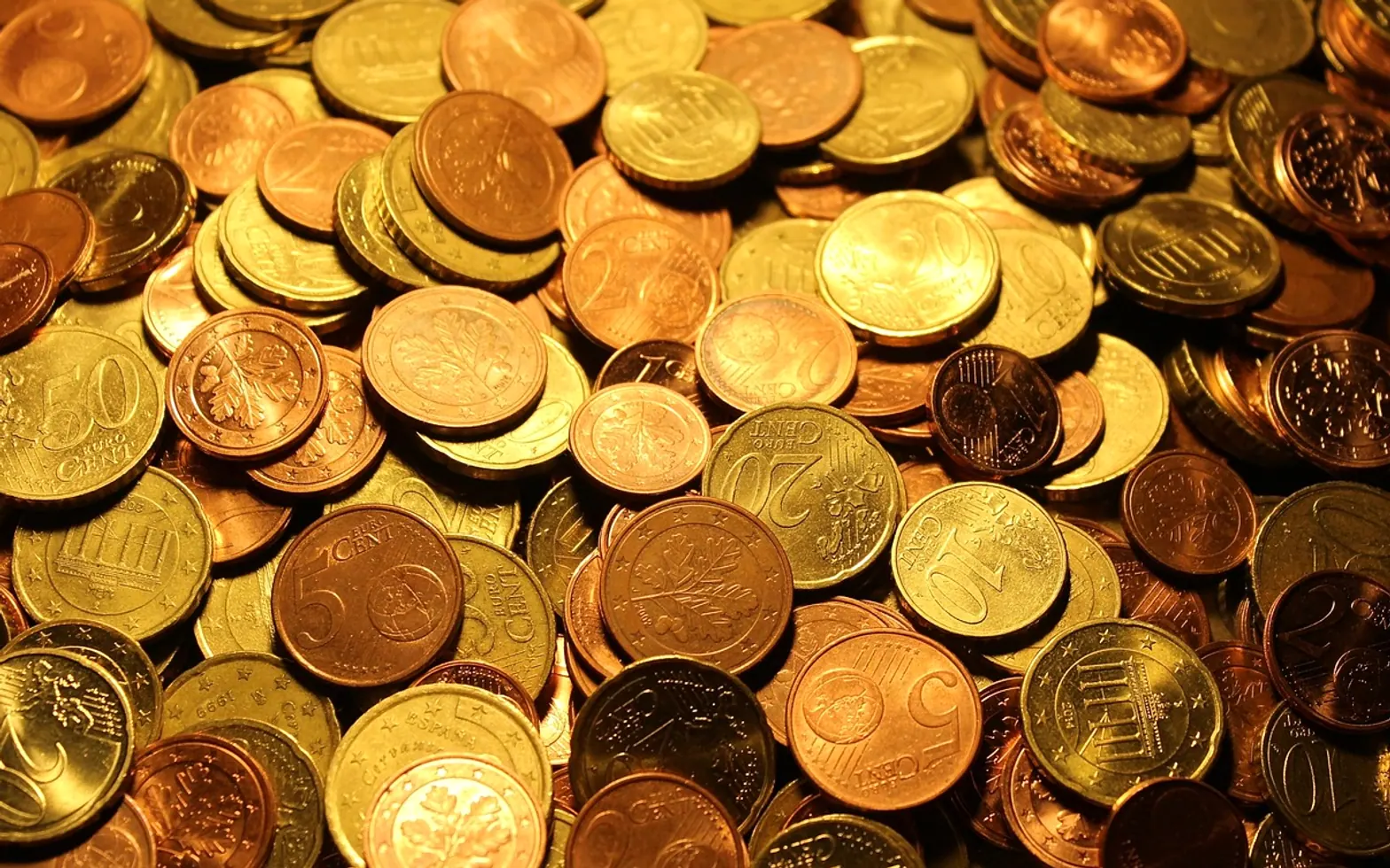 Money, coins and euro coins