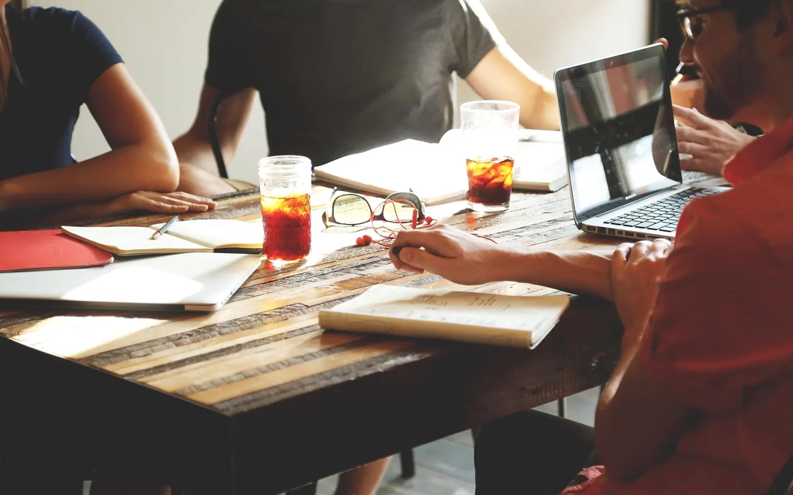 Meeting, brainstorming and business